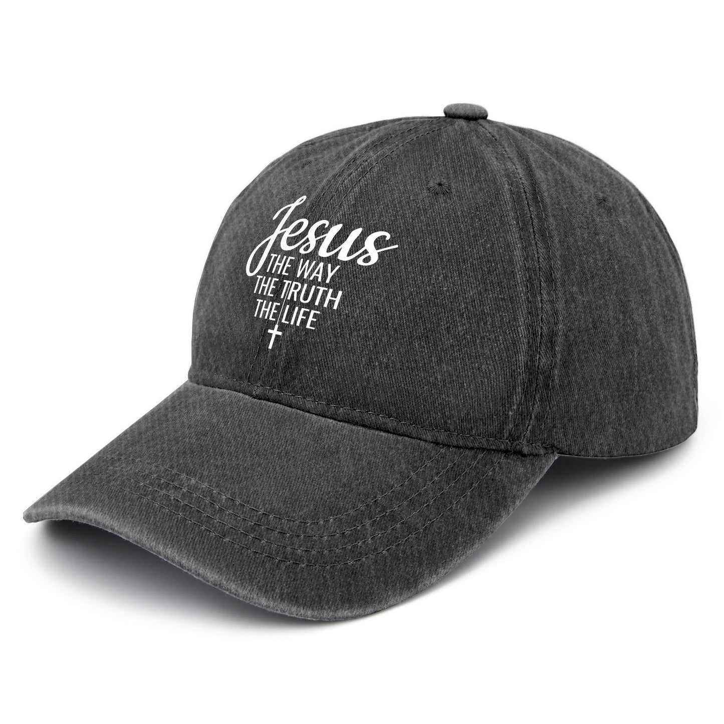 Jesuss The Ways The Life Hats Vintage Cotton Washed Baseball Caps Adjustable Dad Hat crazy funny