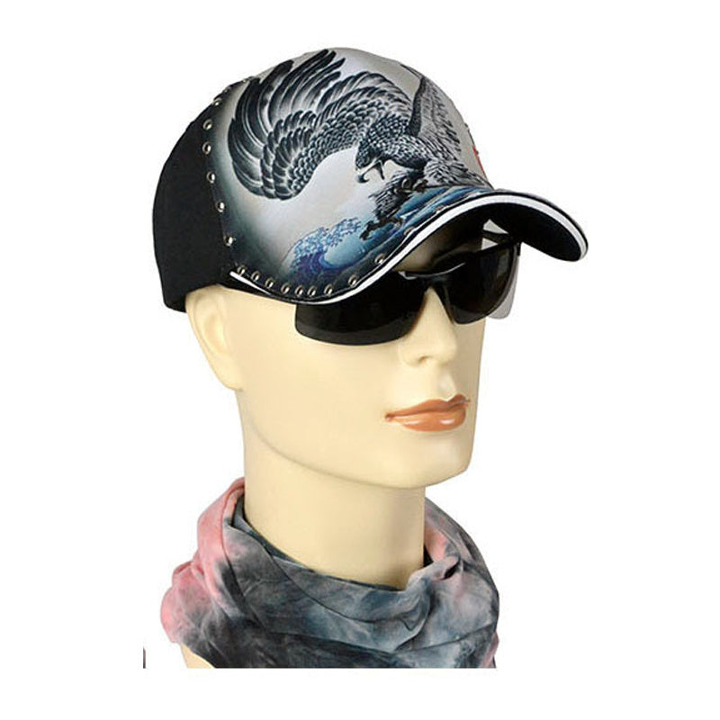 Bold Eagle cap trucker hat, hats snapback,hats for men and women,for summer,baseball caps, flat brimmed cap duck tongue cap, travel, daily sunscreen cap, hats golf cubs,party available