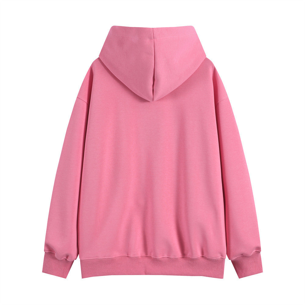 Cartoon Alpaca Embroidered Hooded Sweater For Men
