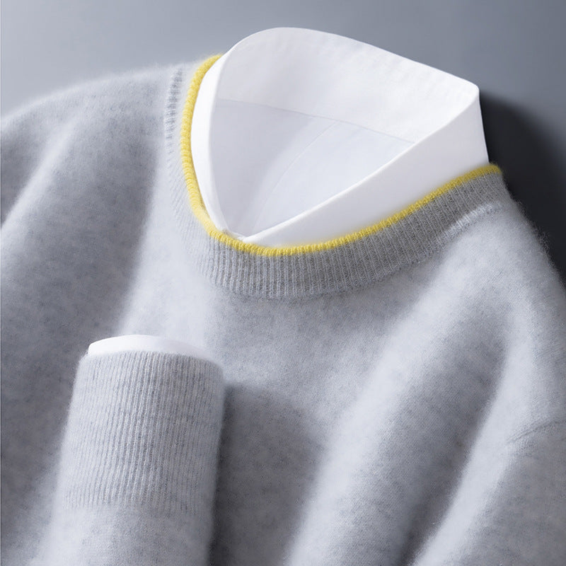 Woolen Sweater Bottoming Sweater Loose Casual Business Men