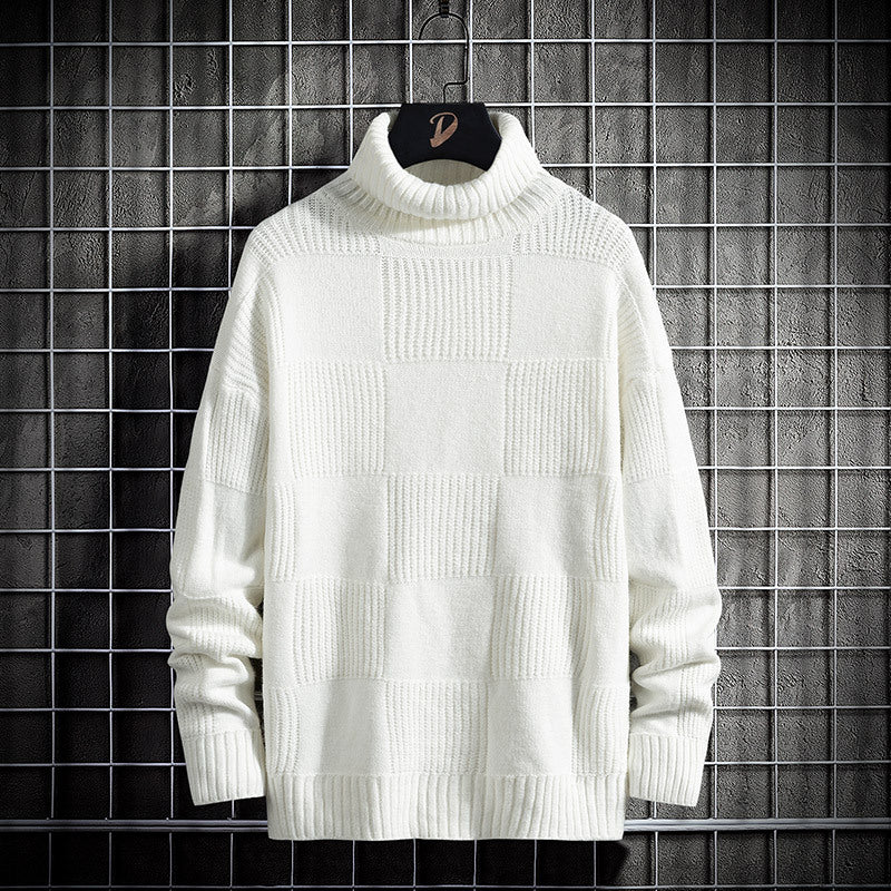 Loose Knit Bottoming Turtleneck Sweater Men