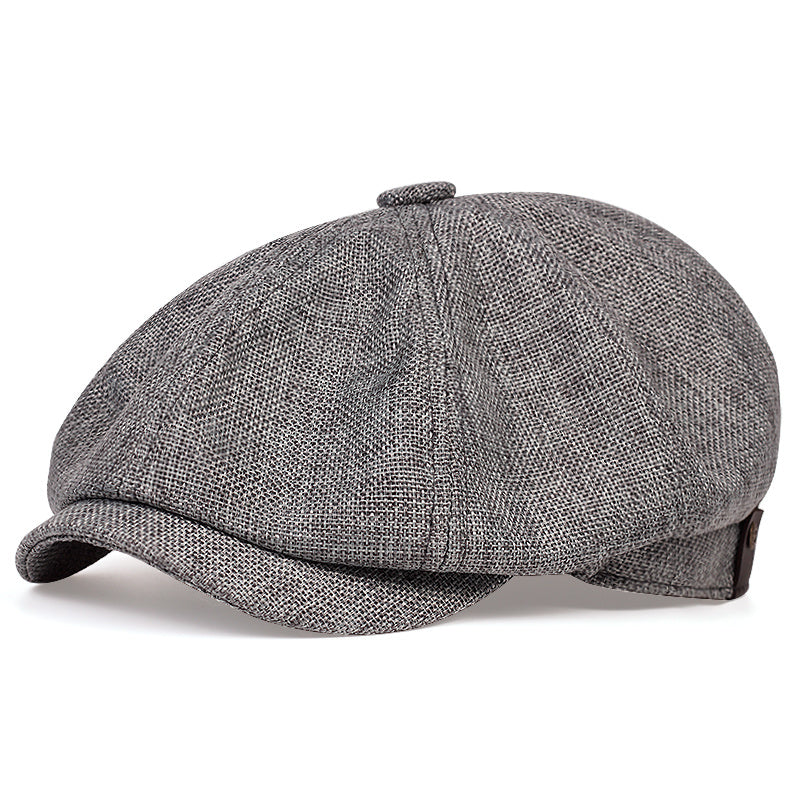 Newsboy Caps Polyester Mature Woven For Men And  Women