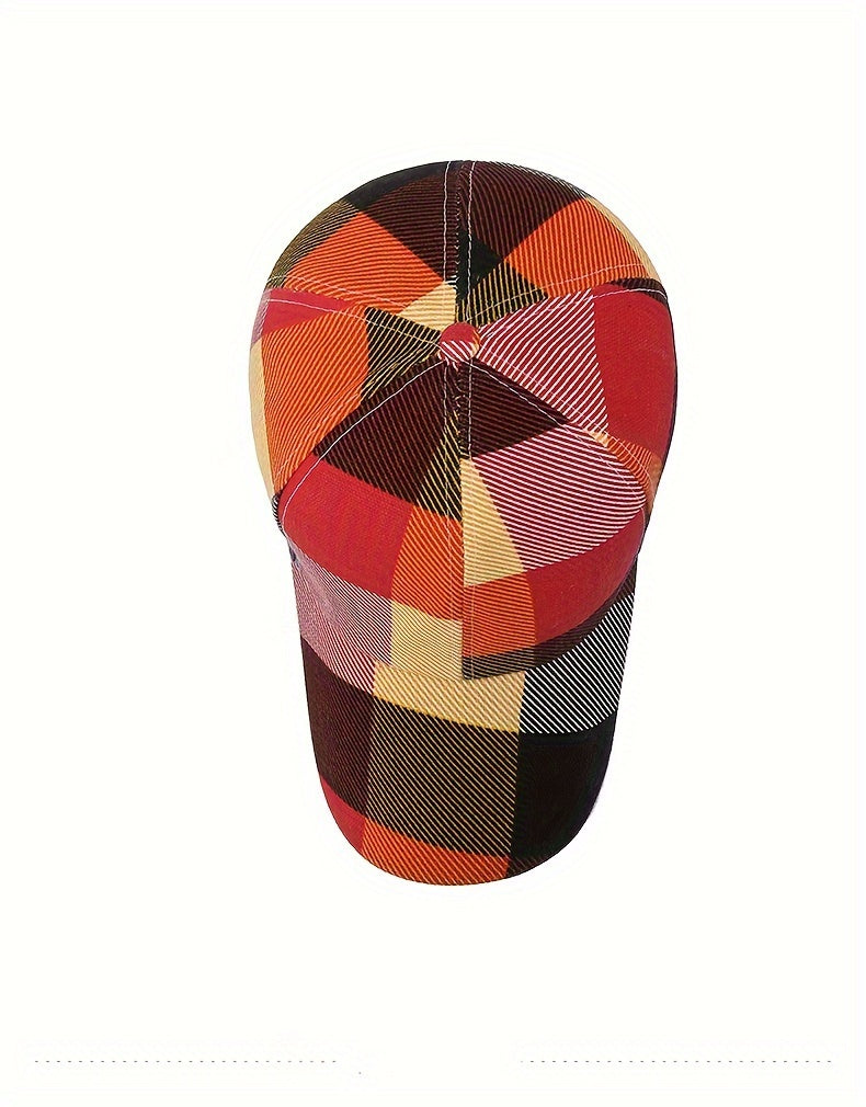 1Pc Stylish Splicing Colors Baseball Caps For Women Men Personalized Versatile Street Trendy Sunscreen Hat Four Seasons Universal Casual Snapback Hats, Ideal Choice For Gift