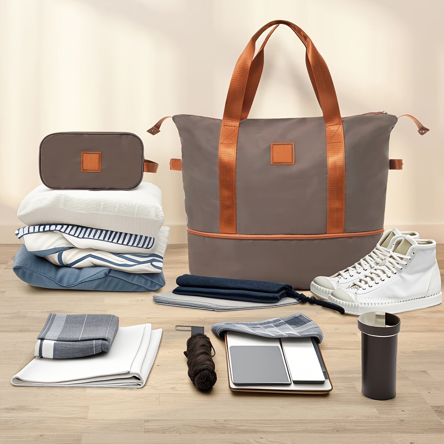 3-Piece Durable Hard Shell Luggage Set - Portable and Secure Travel Companion with Dual Rotating Wheels, TSA Lock, and Anti-Theft Design - Ideal for Weekend Getaways, Business Trips, and Family Vacations