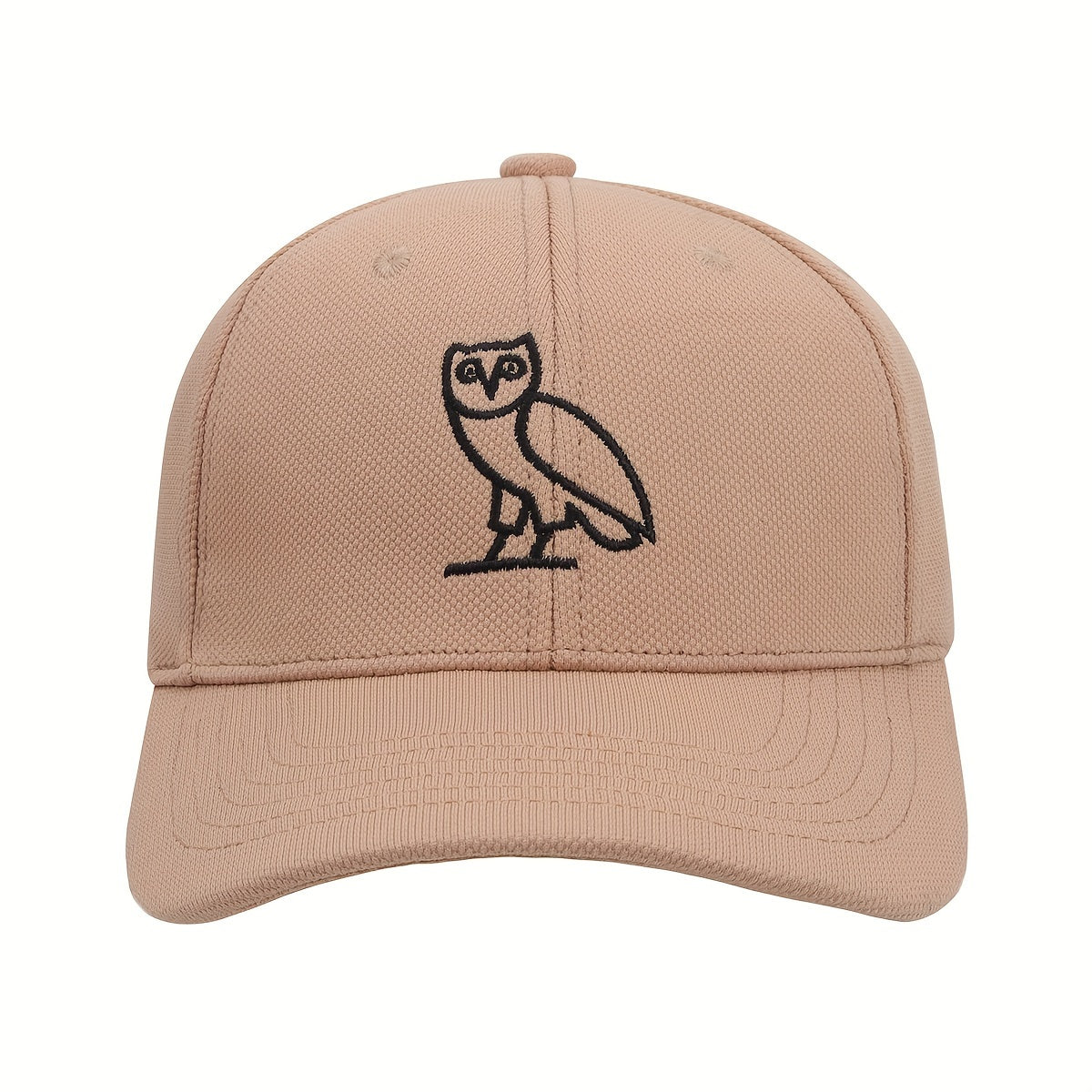 Owl Embroidered Baseball Caps Simple Curved Brim Dad Hat Summer Adjustable Size Sunshade Hat