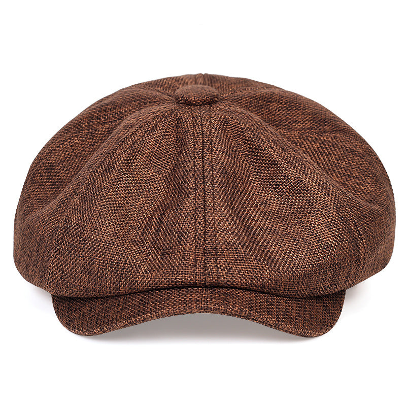 Newsboy Caps Polyester Mature Woven For Men And  Women