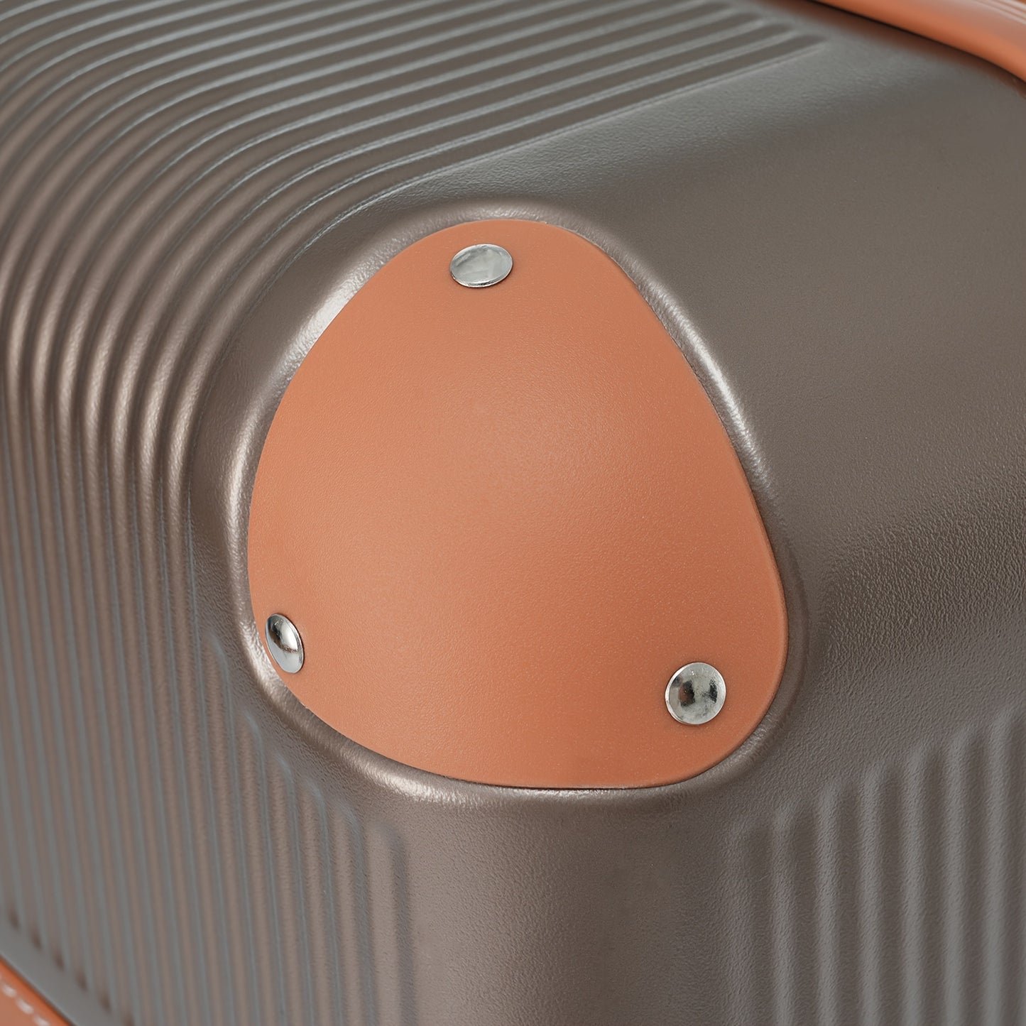 3-Piece Vintage Hardshell Luggage Set - 20in Carry-on Suitcase with Telescoping Handle, Double Spinner Wheels, TSA-Approved Combination Lock, and Durable ABS Shell - Includes Weekender Duffel Bag and Toiletry Bag for Easy Tra