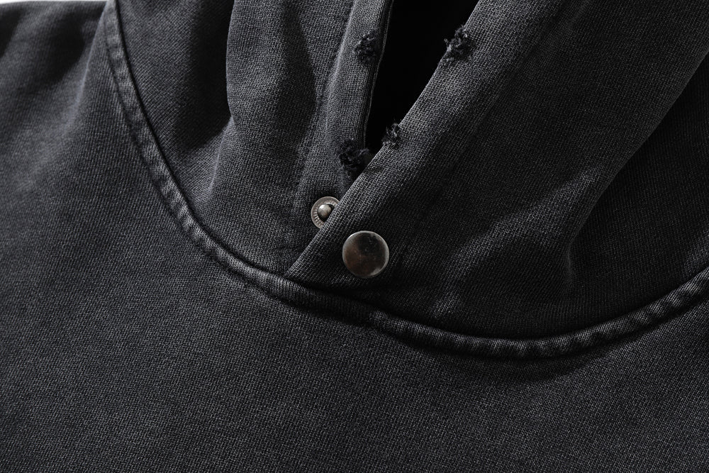 Distressed Hooded Sweater For Men