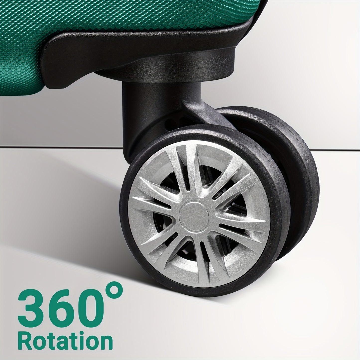 Ten Piece Luggage Set (3*Luggage+7 Storage Bag), Large Capacity Luggage With Telescoping Handle, Extra Thick ABS Durable Hardshell With Double 360° Spinner Wheels, Dopamine Color And Back-to-school Season Student Luggage