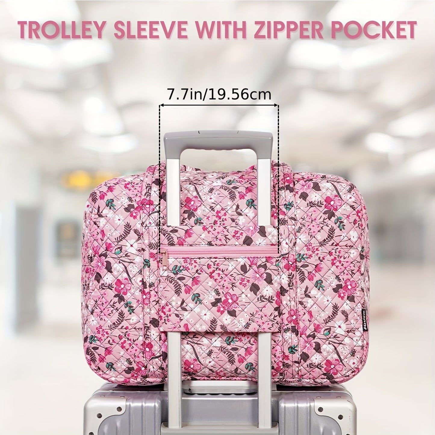 Travel Duffel Bags For Women And Girls Waterproof Gym Bag Laptop Carry-On Luggage Weekend Travel Organizer 25L