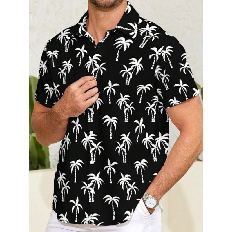 Men's Shirt 3D Printing Stitching Cartoon