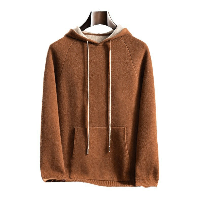 Fall Winter Men Pure Cashmere Sports Sweater