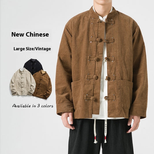 Costume Han Costume Improve Cloth Cover Corduroy Jacket