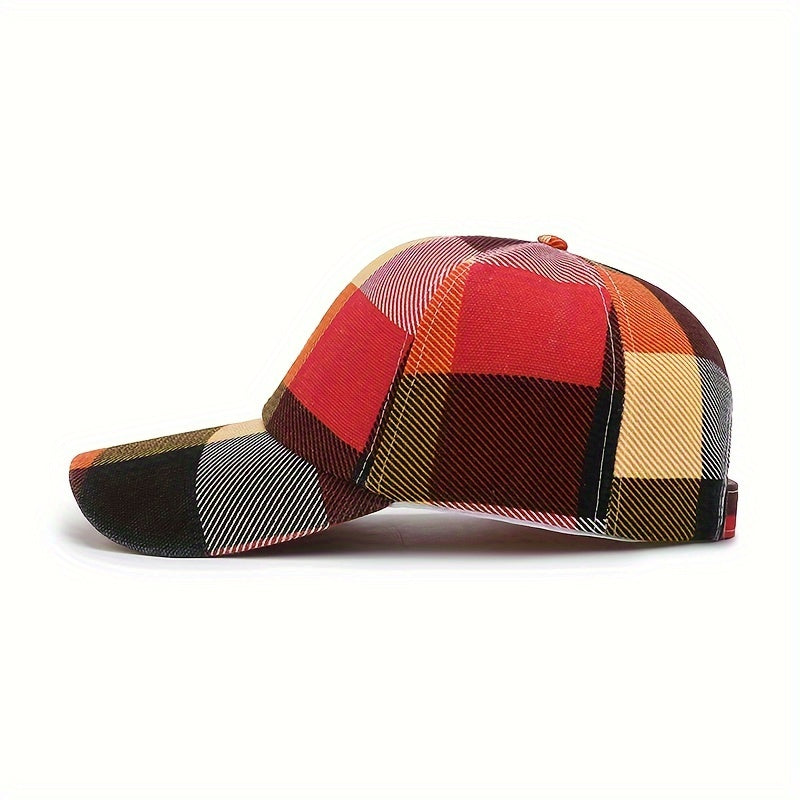 1Pc Stylish Splicing Colors Baseball Caps For Women Men Personalized Versatile Street Trendy Sunscreen Hat Four Seasons Universal Casual Snapback Hats, Ideal Choice For Gift