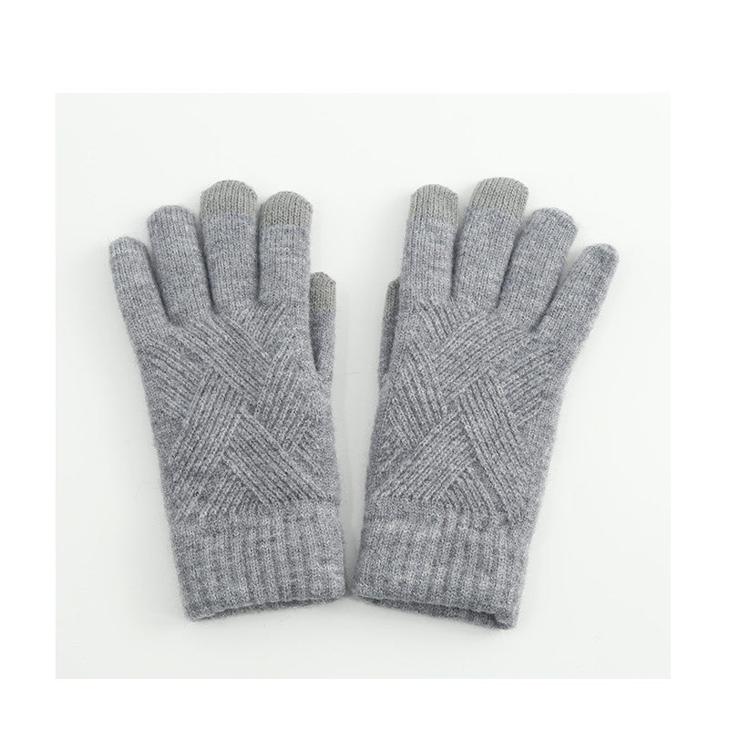 Wool Touch Screen Gloves For Men And Women In Winter