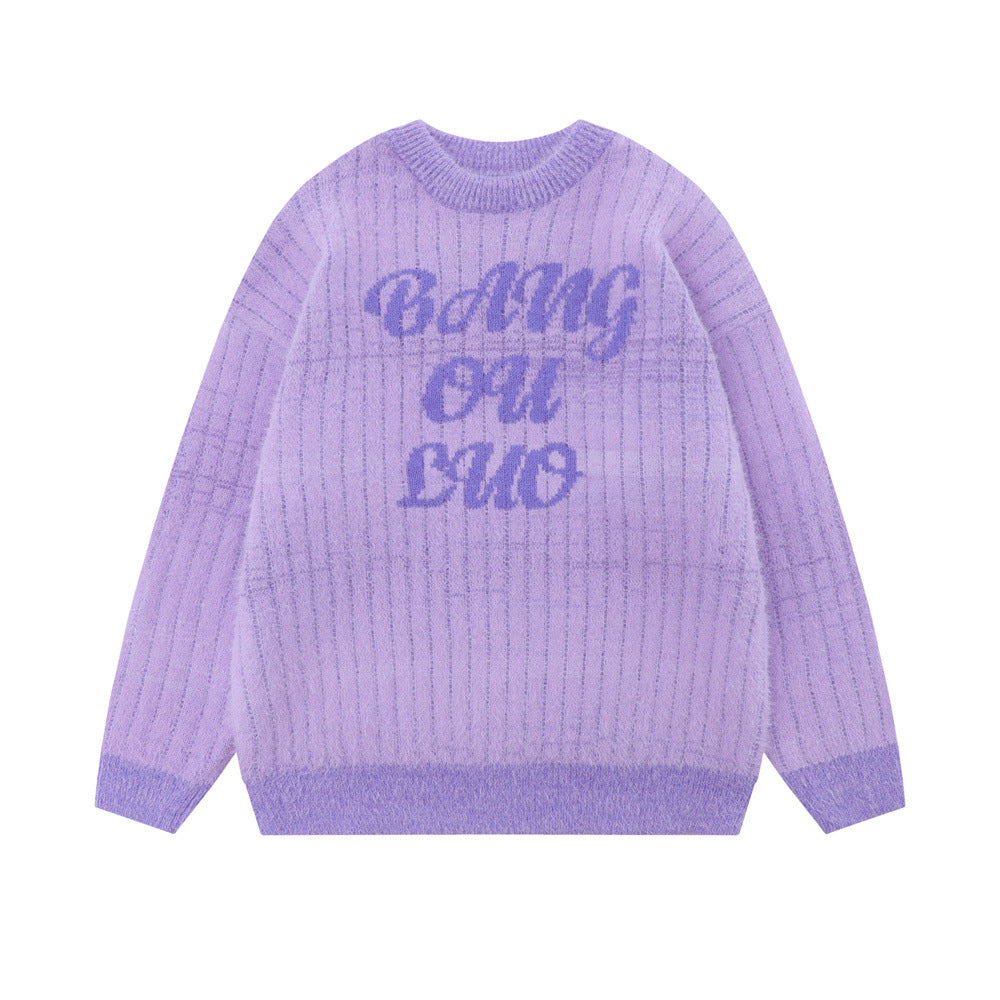 Rendering Gradient Sweater Loose Casual Men