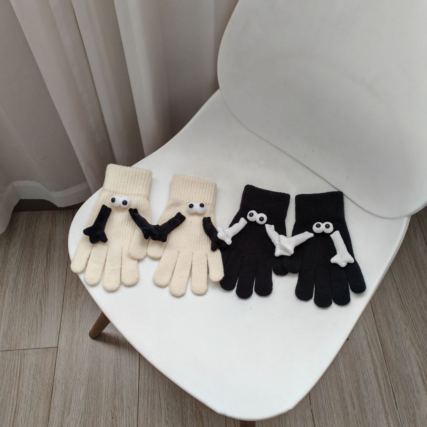 Plush Warm Five-finger Cute Hand Gloves