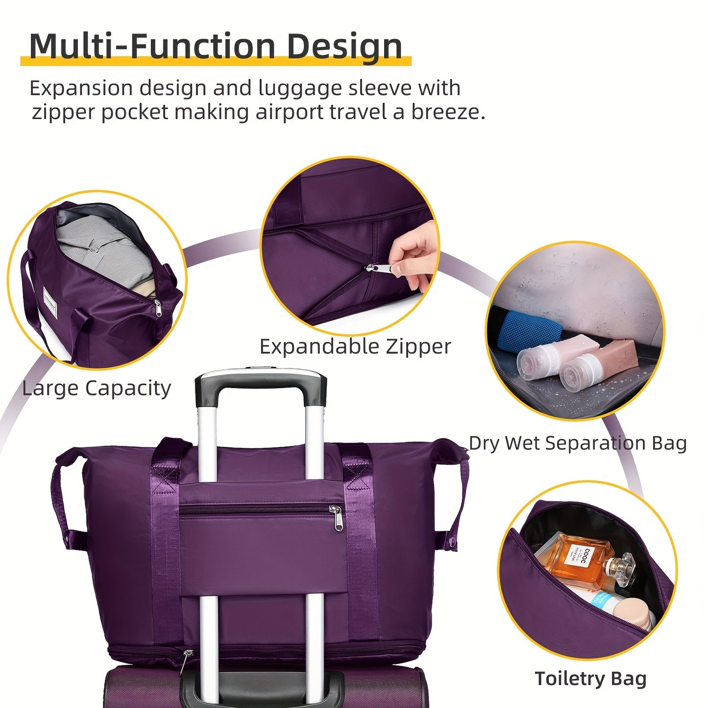 Softside Luggage Sets 3 Piece, Carry on Luggage 22x14x9 Airline Approved with TSA Lock Spinner Wheels, Lightweight Rolling Suitcase for Men and Women, Multicolor