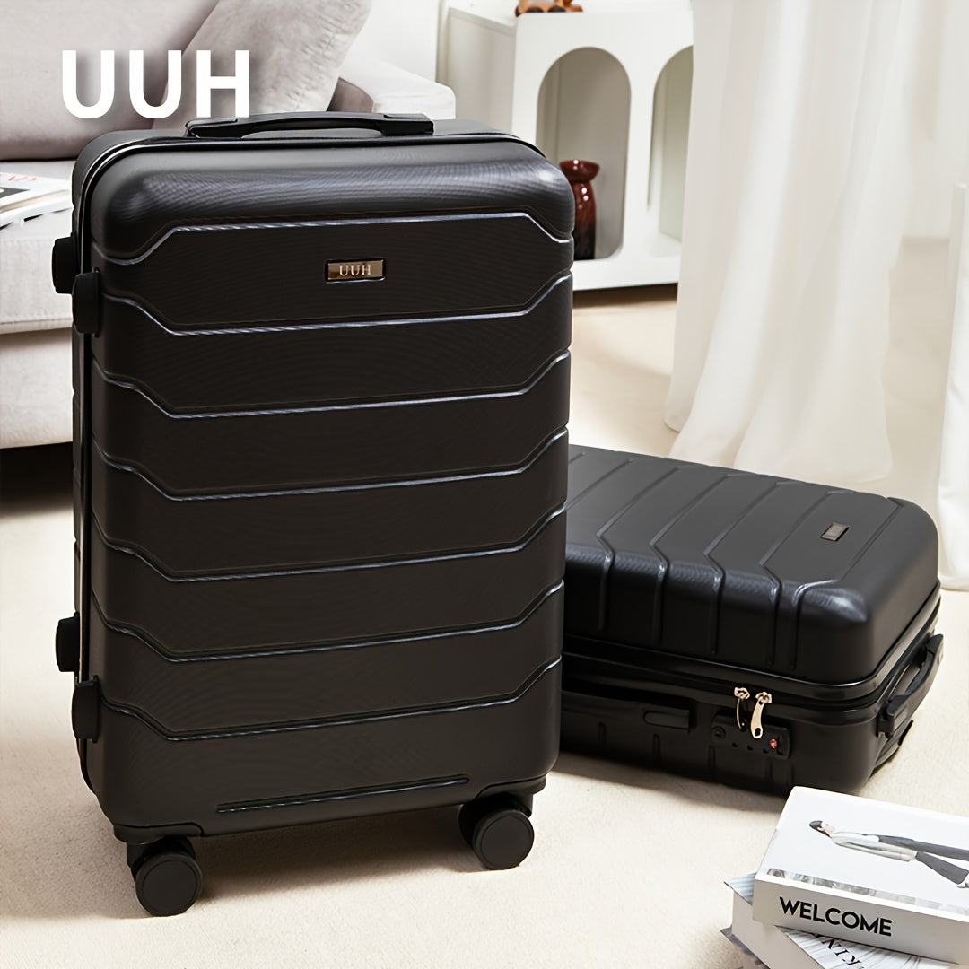 3-Piece Extra-Large Capacity Durable ABS Hardshell Luggage Set - Smooth-Glide Spinner Wheels, Telescopic Handle, Perfect for Frequent Travelers and Family Vacations with Stress-Free Organization and Long-Lasting Durability
