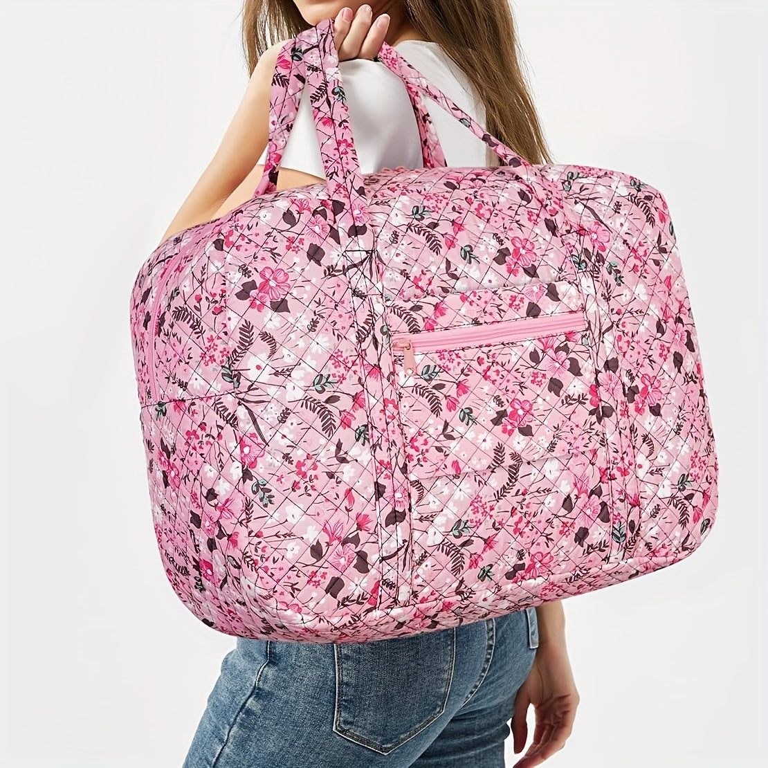 Travel Duffel Bags For Women And Girls Waterproof Gym Bag Laptop Carry-On Luggage Weekend Travel Organizer 25L