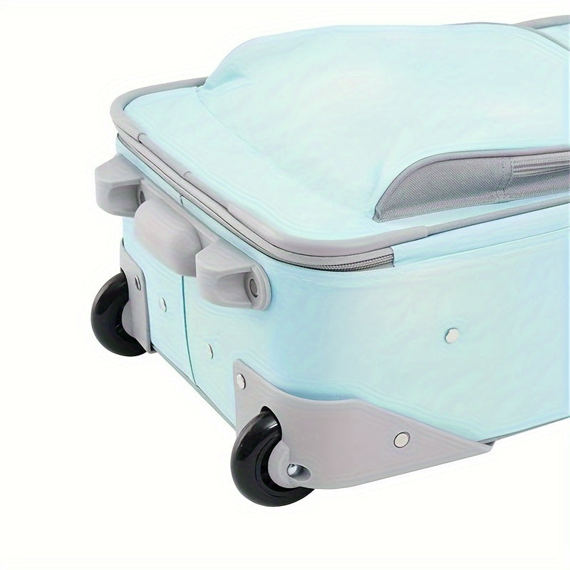 Inline Skating Roller Traveler Season 3 Piece Set, Blue College Student Travel, Youth Travel Luggage, Portable, Meets All Airline's Portable Restrictions