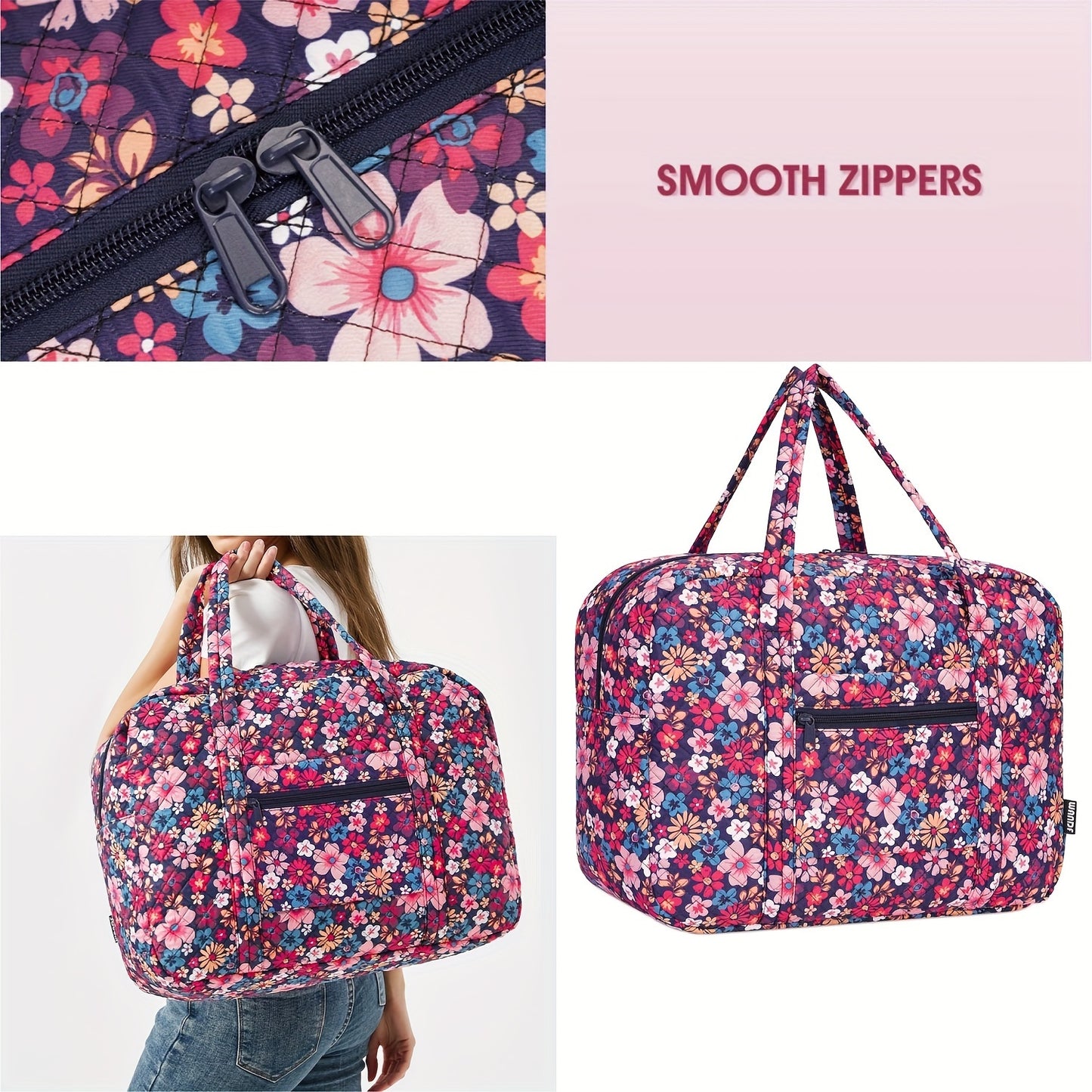 Travel Duffel Bags For Women And Girls Waterproof Gym Bag Laptop Carry-On Luggage Weekend Travel Organizer 25L