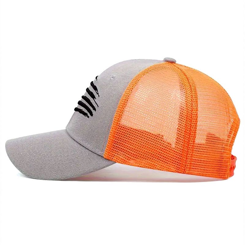 2pcs Patriotic American Flag Embroidered Baseball Caps - Breathable, Adjustable Trucker Hats for Outdoor Activities, Golf, Fishing & Travel, American Flag Hat