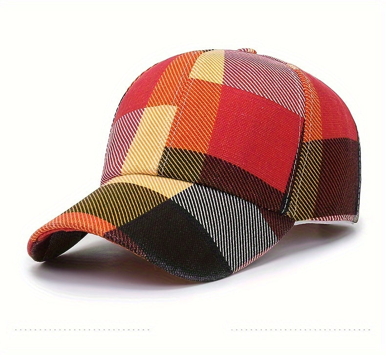 1Pc Stylish Splicing Colors Baseball Caps For Women Men Personalized Versatile Street Trendy Sunscreen Hat Four Seasons Universal Casual Snapback Hats, Ideal Choice For Gift