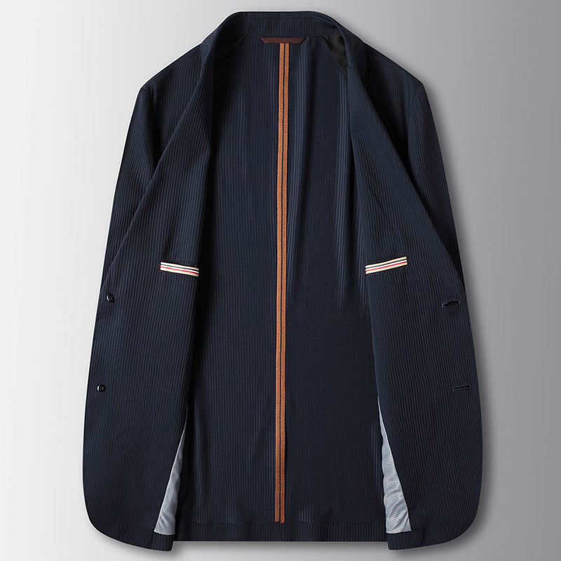 Young And Middle-aged Solid Color Stretch Suit Jacket