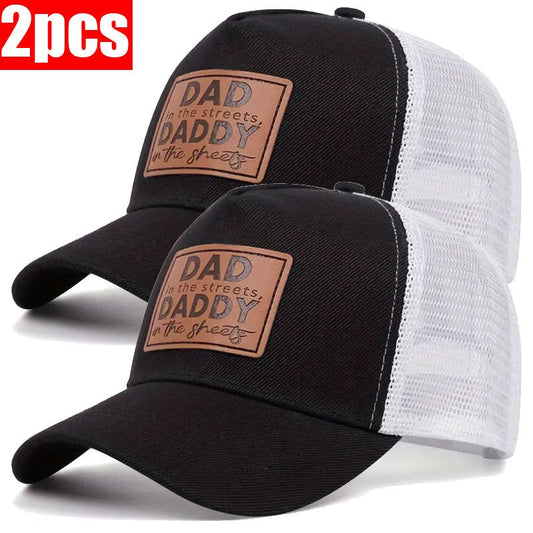 2 Pack Men'S Outdoor Baseball Caps DAD Trucker Sport Caps for Outdoor, Street, Hiking, Vacation, Travel, Father'S Gift, Unisex