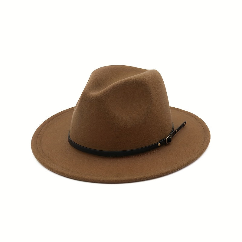 Vintage-Inspired 4-Pack Unisex Fedora Hats - Classic Cowboy/Cowgirl Panama Caps with Slim Band - High-Quality Woven Polyester, Machine Washable, Ideal for Cosplay, Photo Props & Festivals