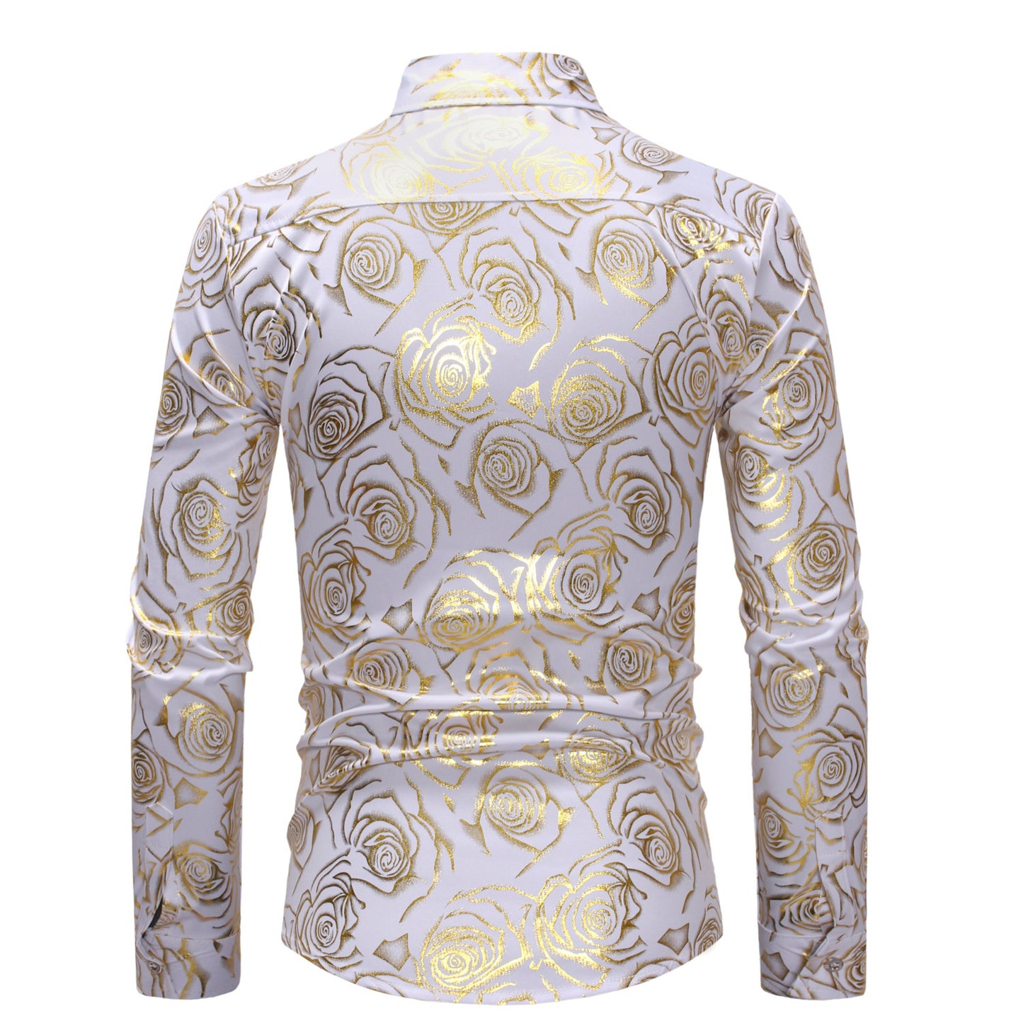Fashion Fashion Floral Printed Men's Casual Long Sleeve Shirt