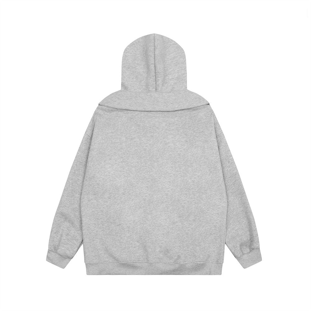 Half Zipper Hooded Sweater For Men