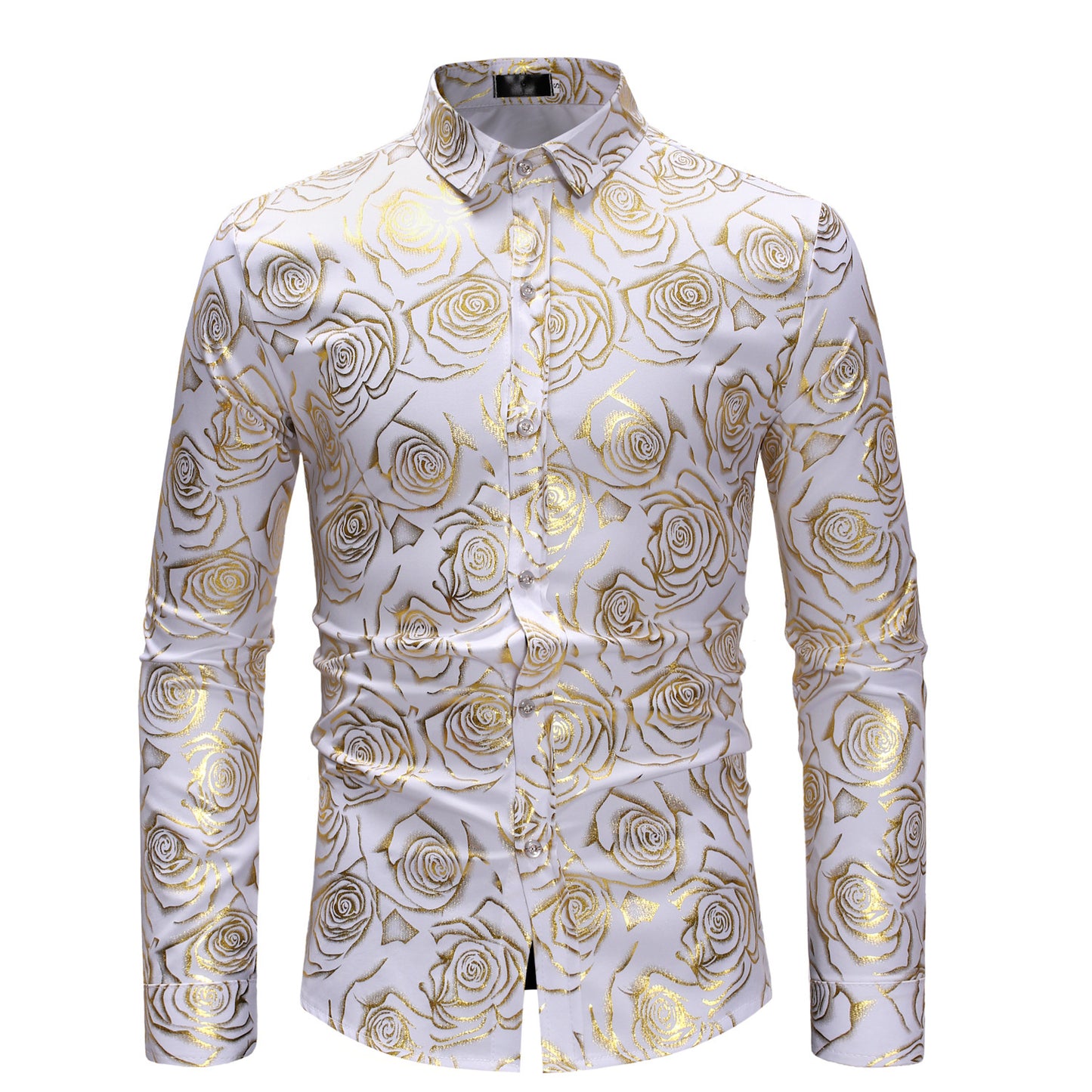 Fashion Fashion Floral Printed Men's Casual Long Sleeve Shirt