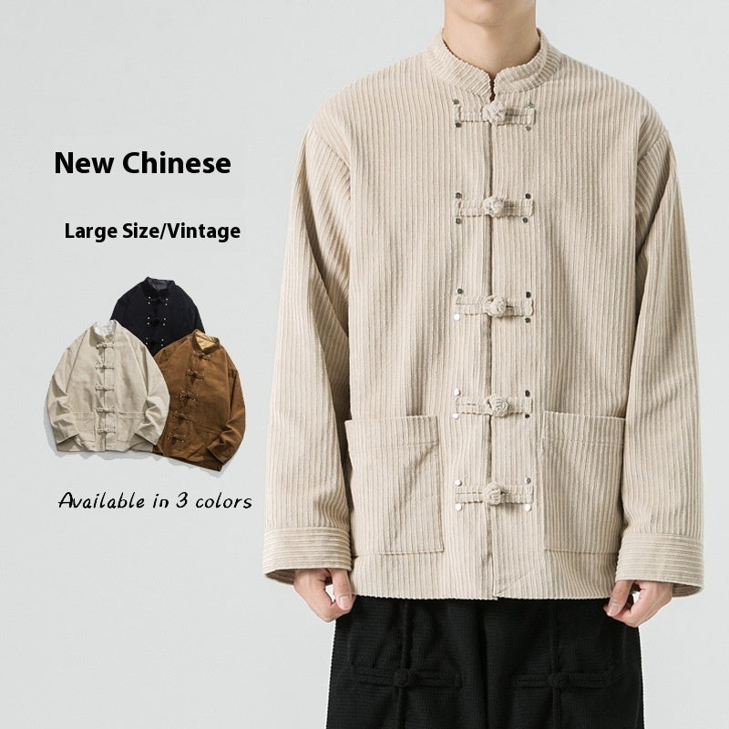 Costume Han Costume Improve Cloth Cover Corduroy Jacket