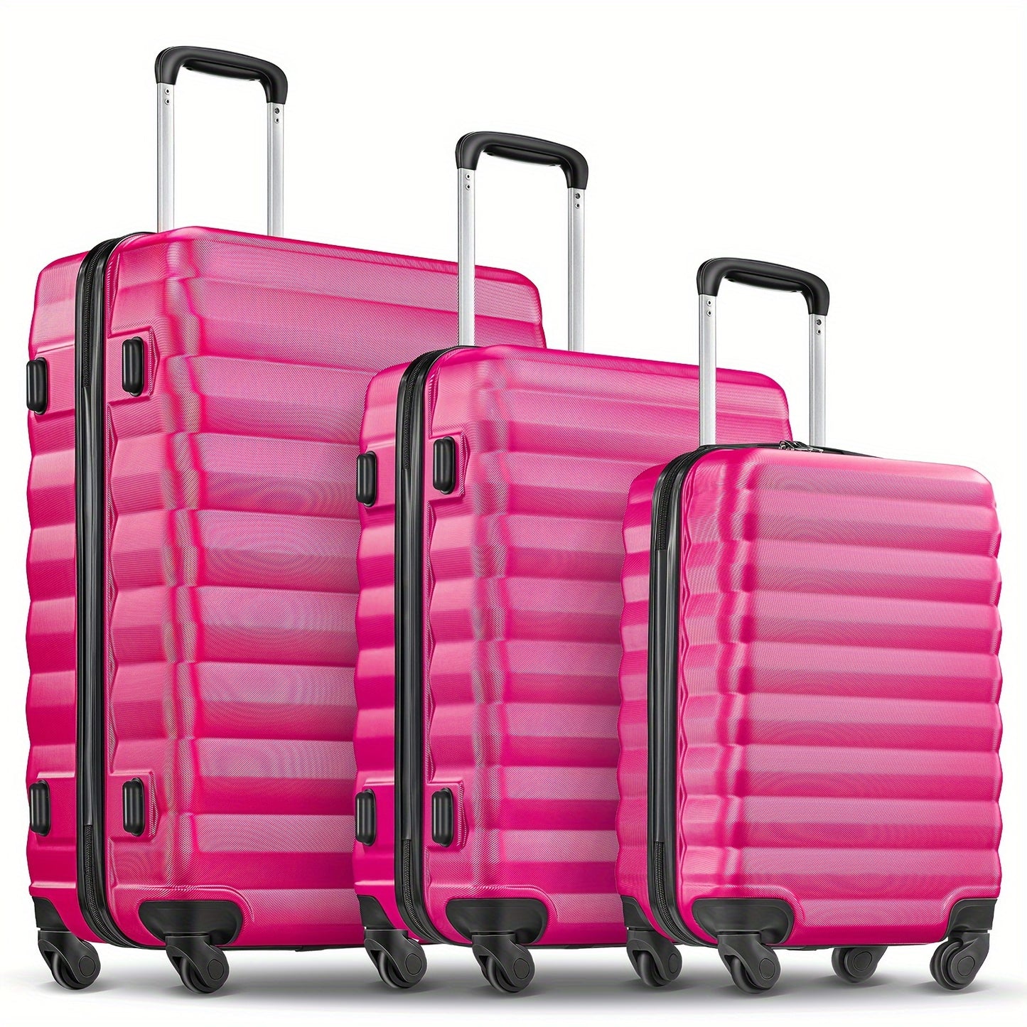 3-Piece Set Luggage (20"+24"+28") for Travel, Large Space and Elegant color, with Secure Combination Lock