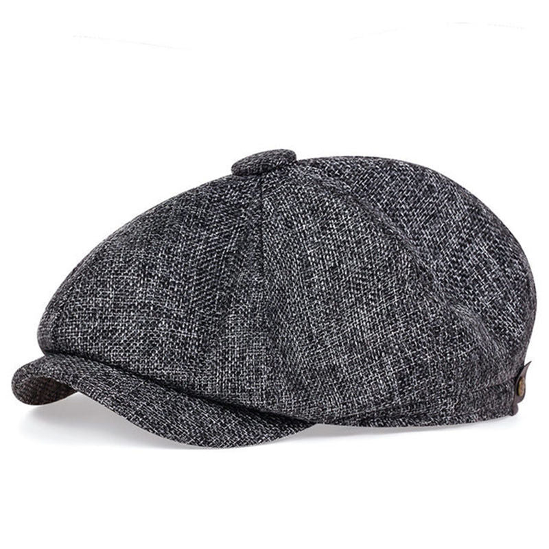 Newsboy Caps Polyester Mature Woven For Men And  Women