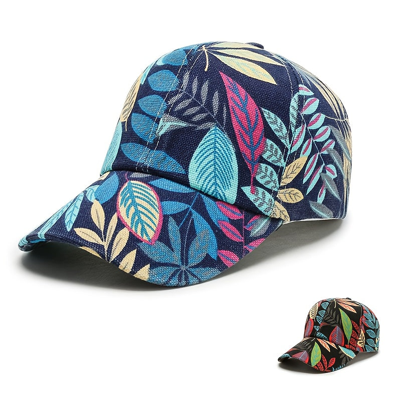 Spring And Summer Hats, Colorful Maple Leaf Hats Men'S And Women'S Caps Baseball Caps, Casual Outdoor And Sports Windproof Sun Protection Hats