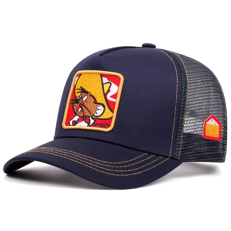 Hip-hop cartoon anime baseball caps, Men's and Women's outdoor summer mesh caps, American truck driver mesh caps, baseball caps