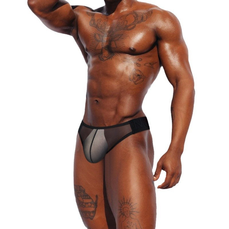 Transparent Mesh Fashion Relievo Pattern Belt T-back