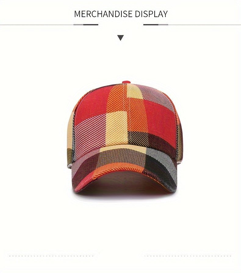 1Pc Stylish Splicing Colors Baseball Caps For Women Men Personalized Versatile Street Trendy Sunscreen Hat Four Seasons Universal Casual Snapback Hats, Ideal Choice For Gift