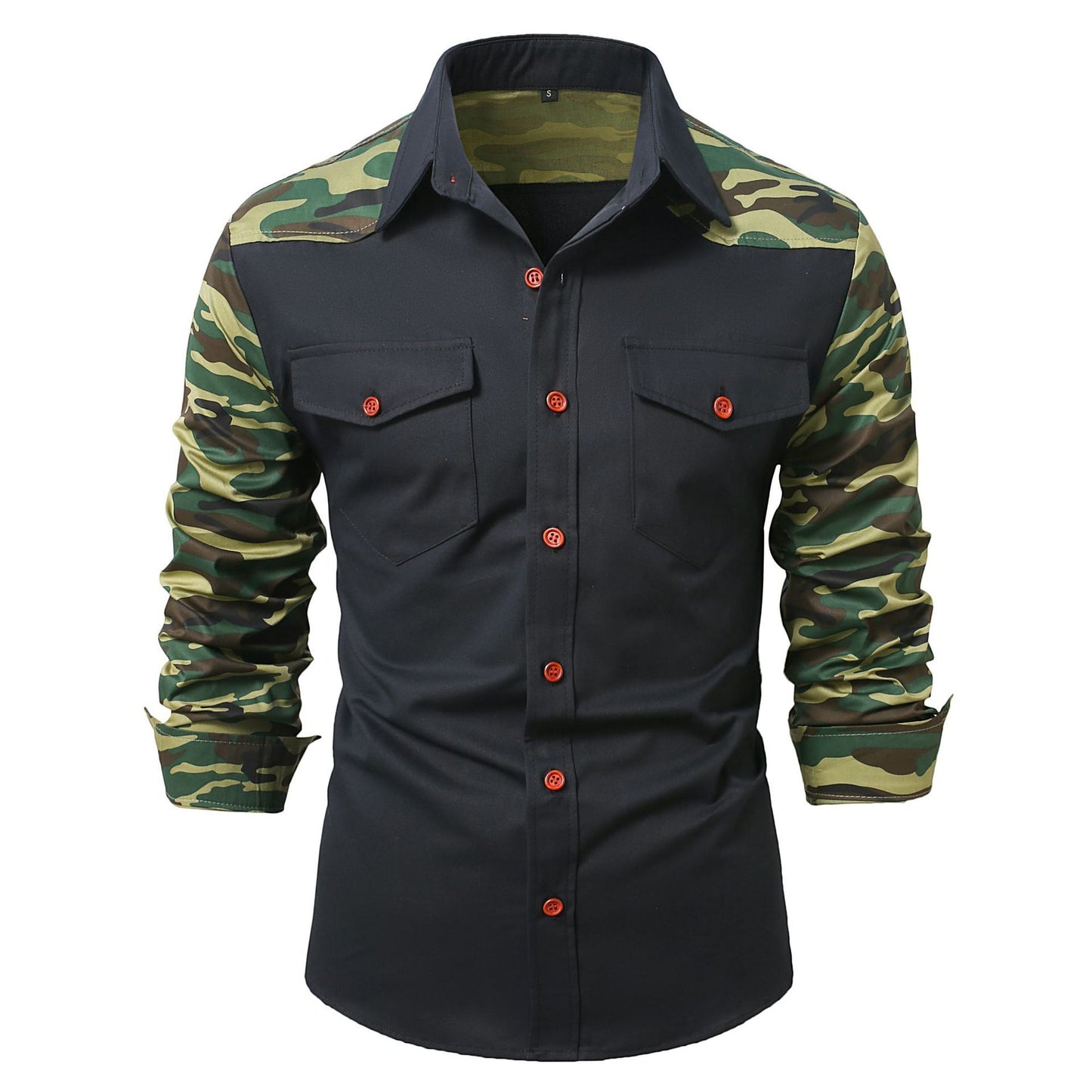 New Men's Army Outdoor Camouflage Long Sleeve Shirt