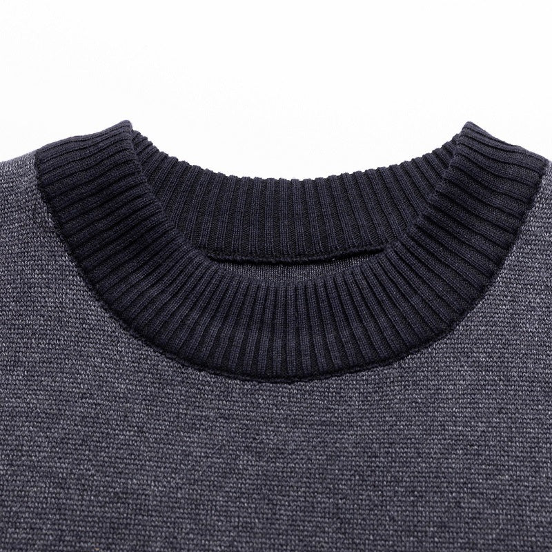 Autumn Men's Thick Knitted Sweaters For Middle-aged