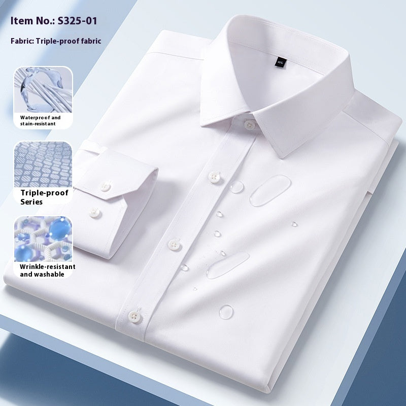 Three-proof Long-sleeved Shirt Men's Clothing