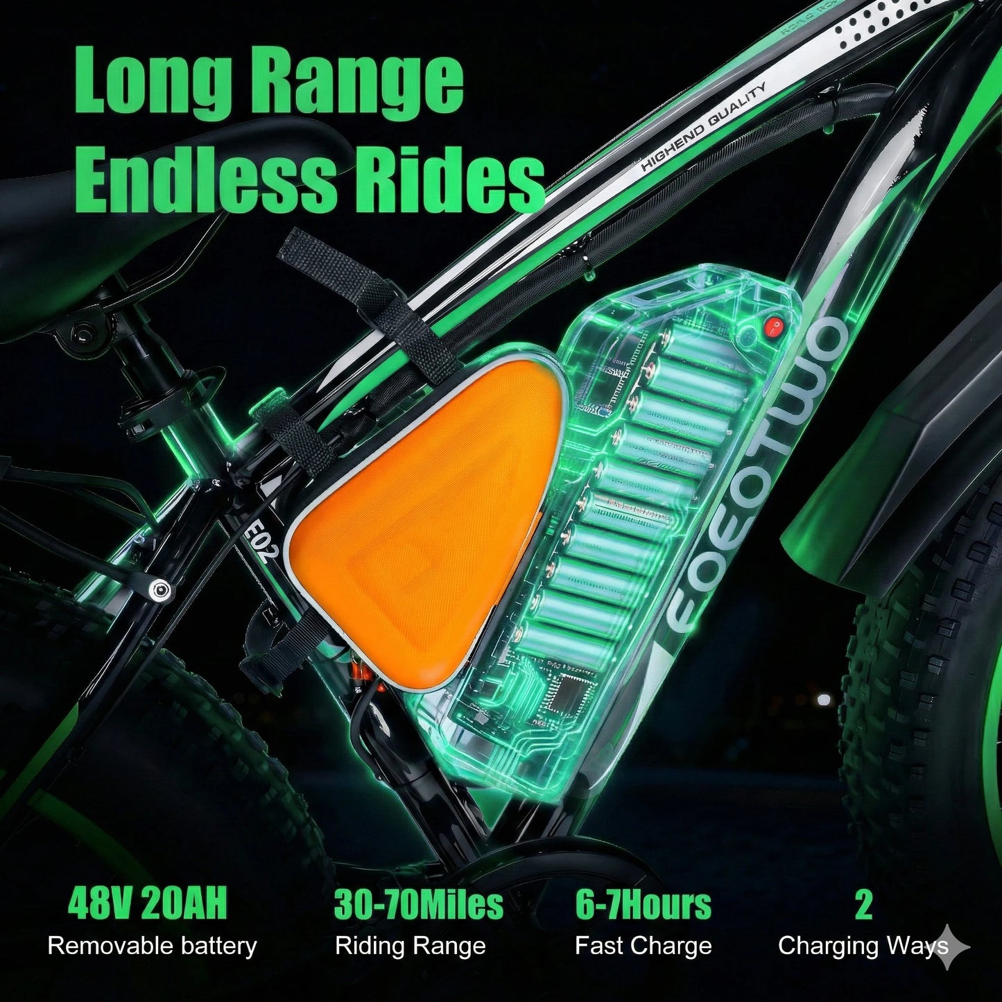 26" Fat Tire Electric Bike for Adults 48V 20Ah Battery 1000W Motor (Peak 1500W) 30MPH Fast Mountain Ebike Snow Beach Bicycle