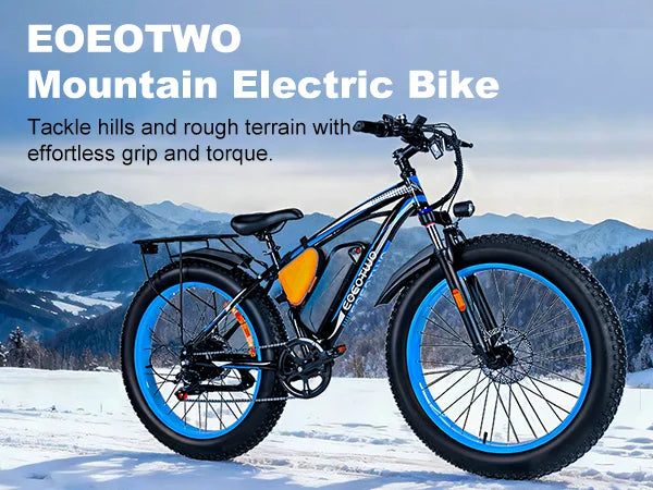 26" Fat Tire Electric Bike for Adults 48V 20Ah Battery 1000W Motor (Peak 1500W) 30MPH Fast Mountain Ebike Snow Beach Bicycle