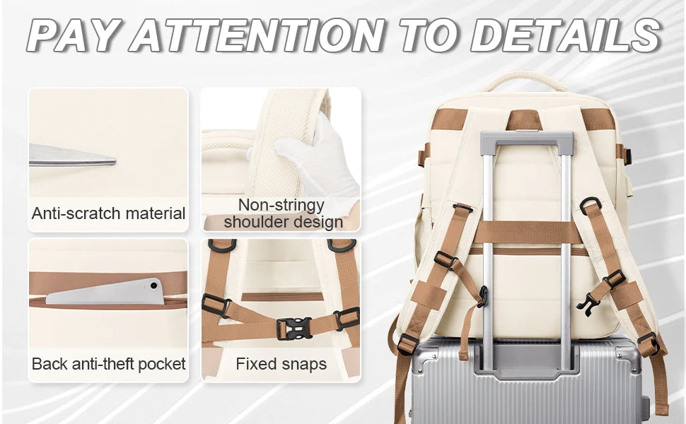 Large Travel Backpack For Women Men,Carry On Backpack,Hiking Backpack Waterproof Outdoor Sports Casual Daypack Travel Essentials