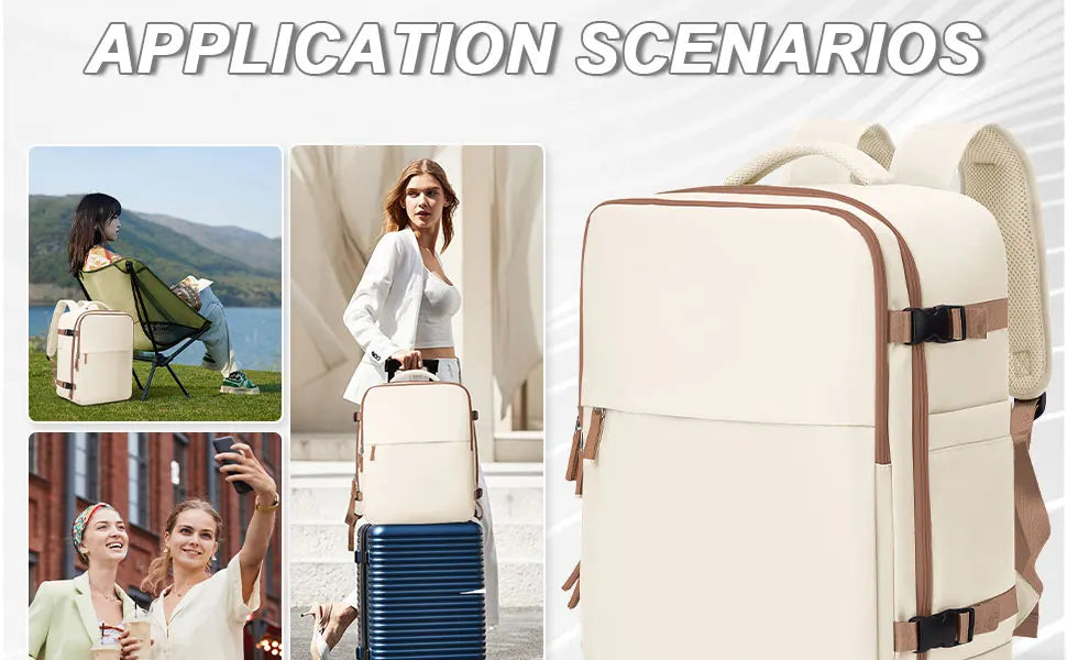 Large Travel Backpack For Women Men,Carry On Backpack,Hiking Backpack Waterproof Outdoor Sports Casual Daypack Travel Essentials