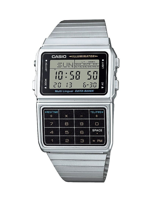 Casio Men's Stainless 8 Digit Calculator Watch-0