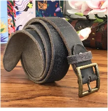 Brass Cowboy Belt Buckle Luxury Men Leather Belt Ceinture Homme Yellow Belts For Men Wide Male Strap Jeans Waist MBT0537